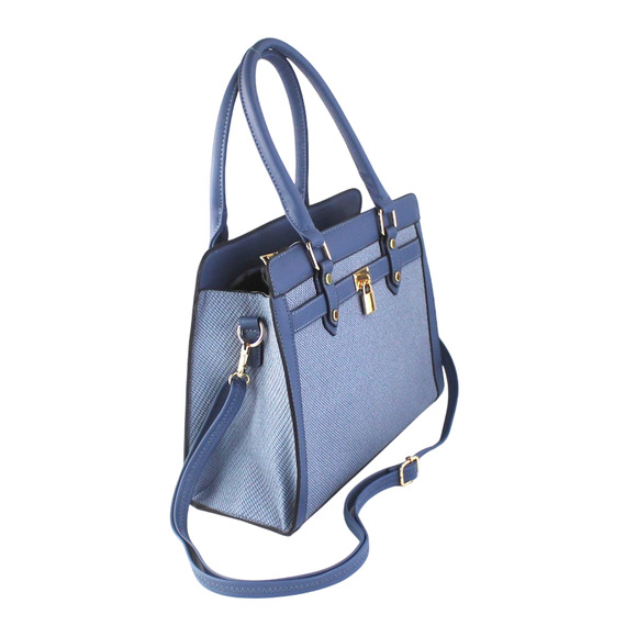 AR New York Satchel 2in1 Handbag Women Brown PU Structured Shoulder Bag NWT - Picture 3 of 16